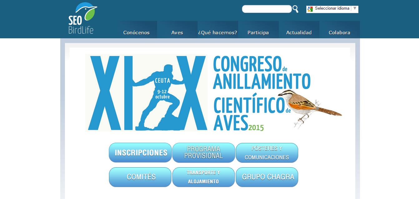 pagina web Congreso