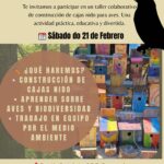 Cartel taller de cajas nido