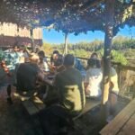 Anilladores y participantes en la jornada